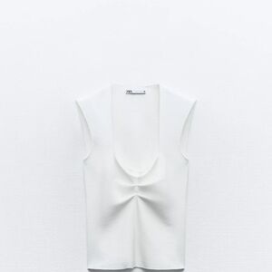 Zara Cream Sleeveless Tank Top